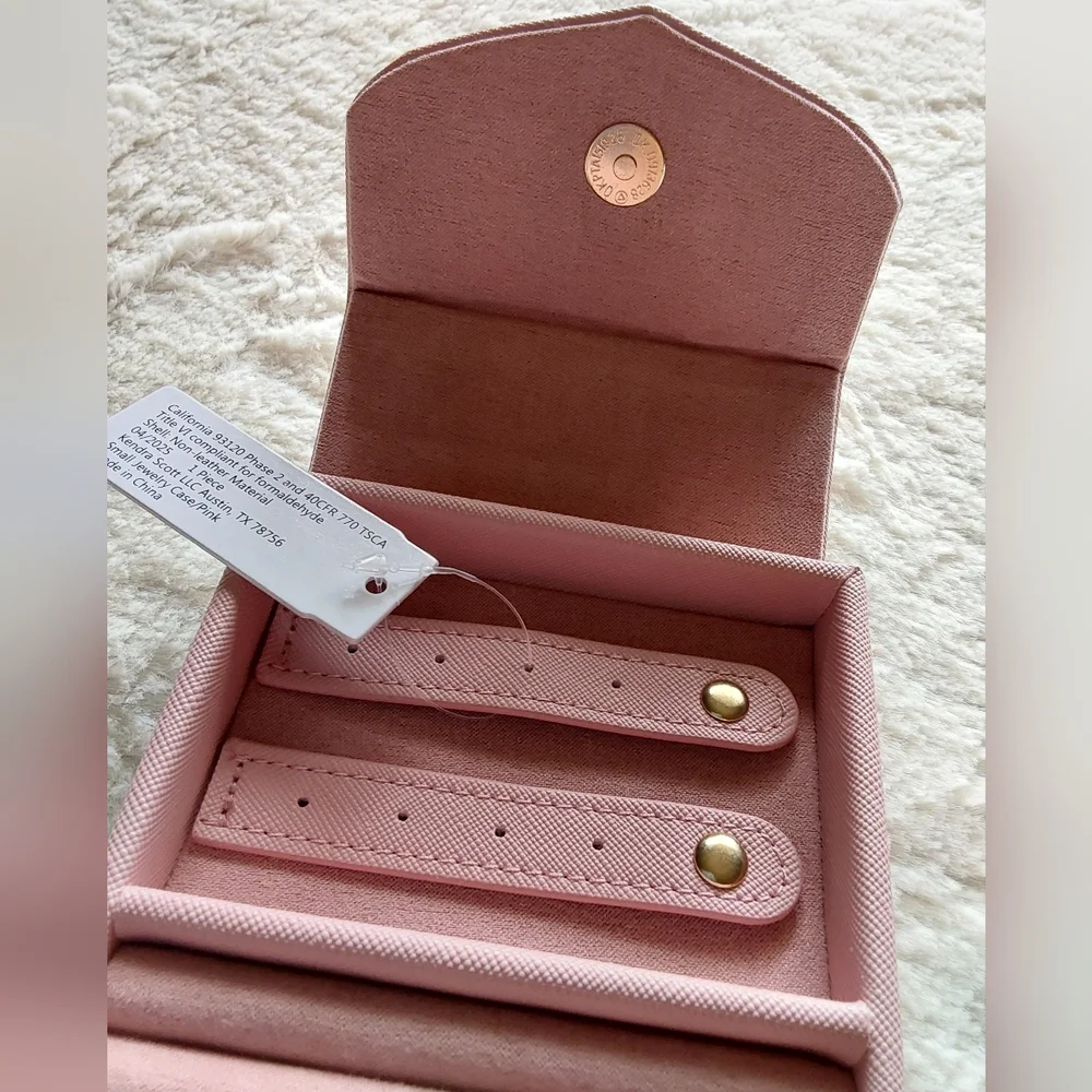 🌺 NWT Kendra Scott Blush Pink Jewelry Travel Case - Picture 3 of 10